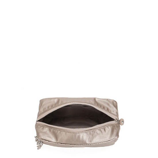 Kipling Gleam Metallic Pouch Taske Beige | DK 2132BE